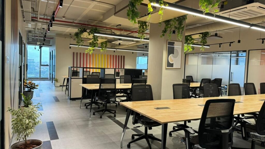 Coworking area in Bootstart managed office Pune